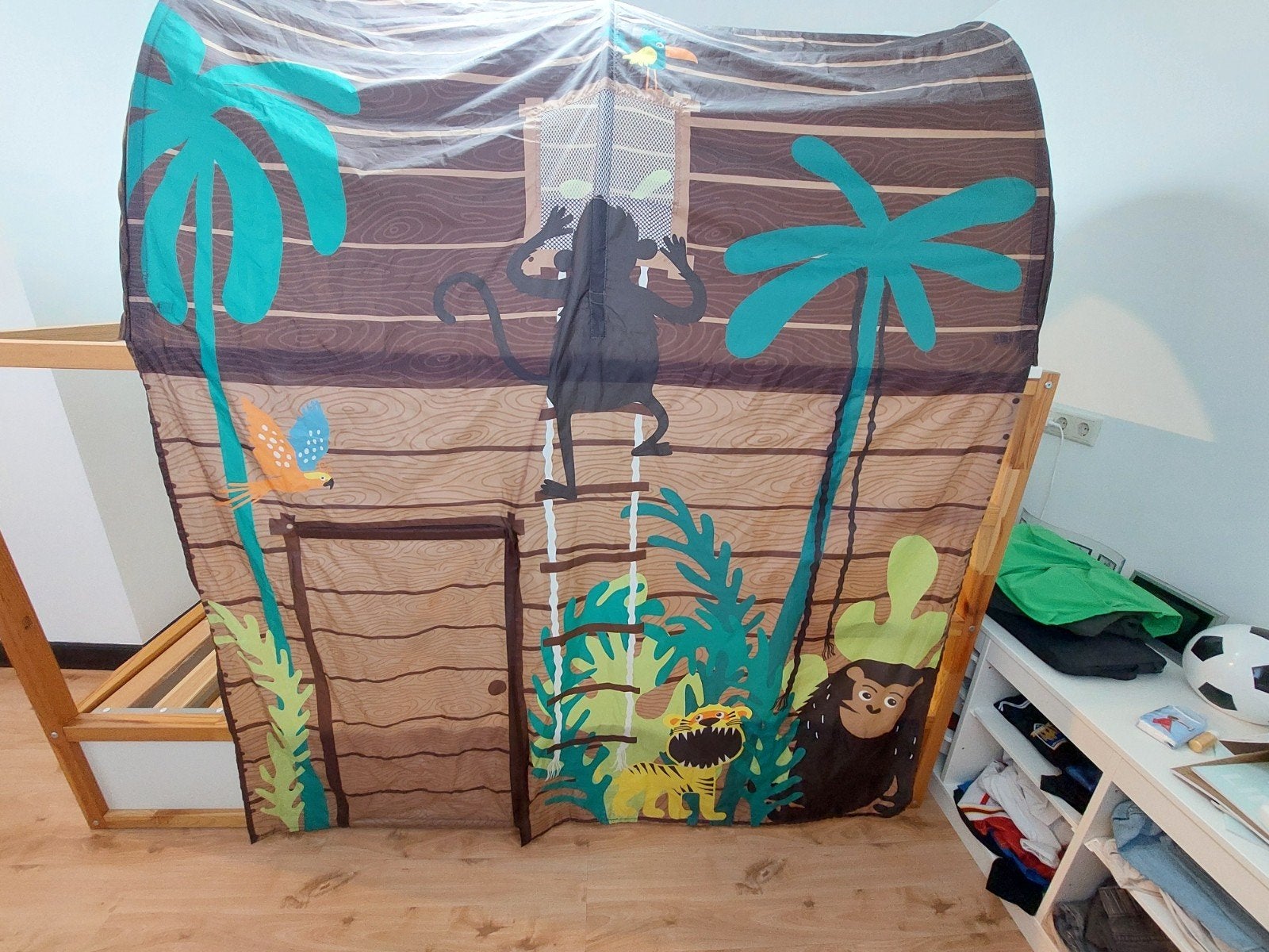 Safari styling tent voor IKEA Kura bed, Ophalen of Verzenden, Zo goed als nieuw, IKEA, Overige typen
