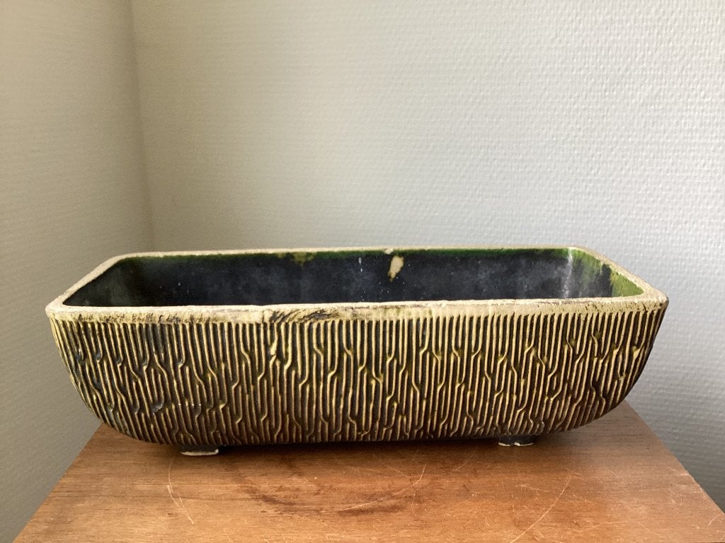 Vintage boomschors cactusbak Reuver Holland ikebana bloempot, Antiek en Kunst, Ophalen of Verzenden