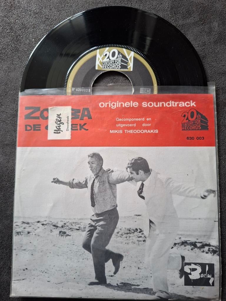 Zorba de Griek - Originele Soundtrack (Single), Gebruikt, Filmmuziek en Soundtracks, 7 inch, Single