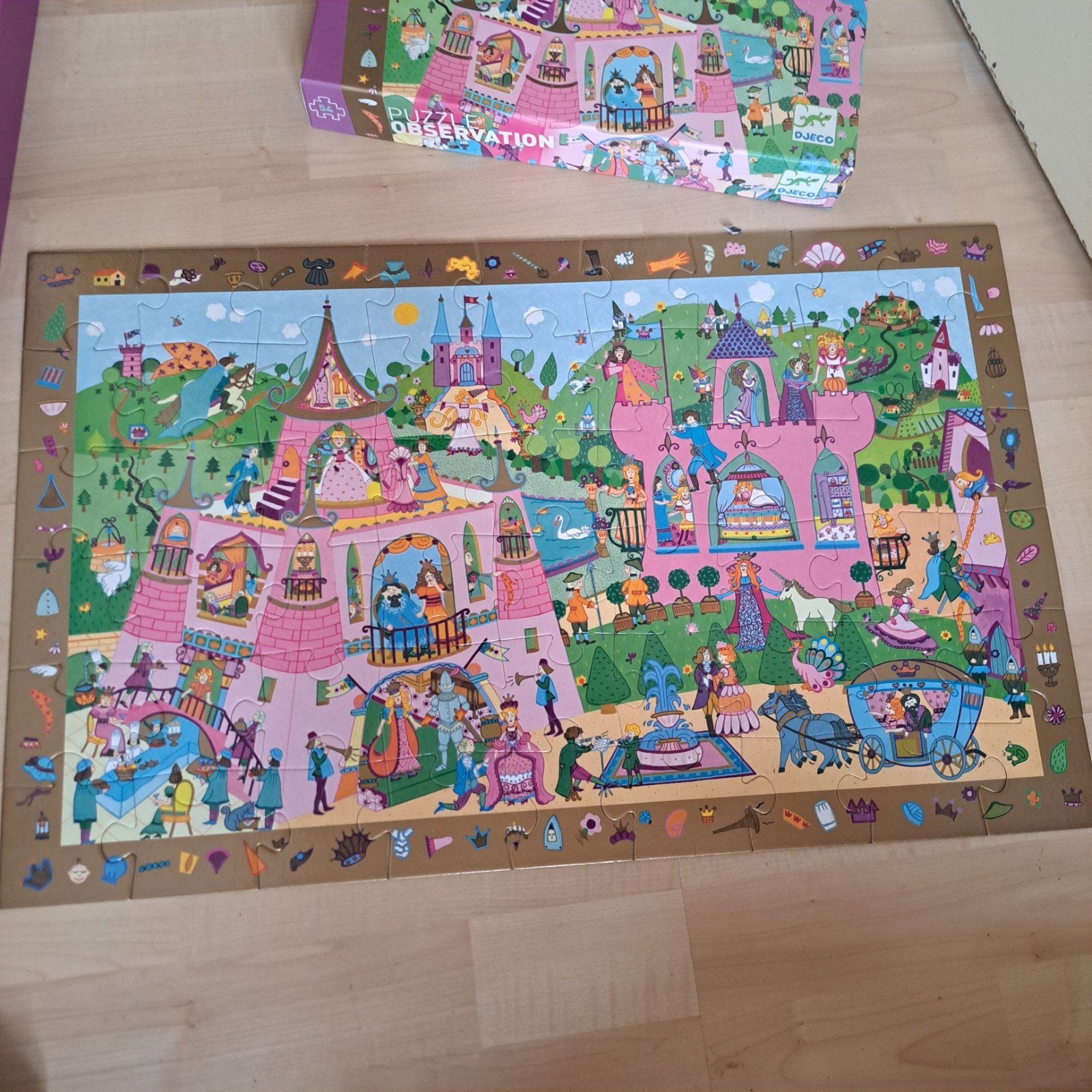 Prinsessen puzzel compleet, Ophalen of Verzenden, Minder dan 500 stukjes, Gebruikt