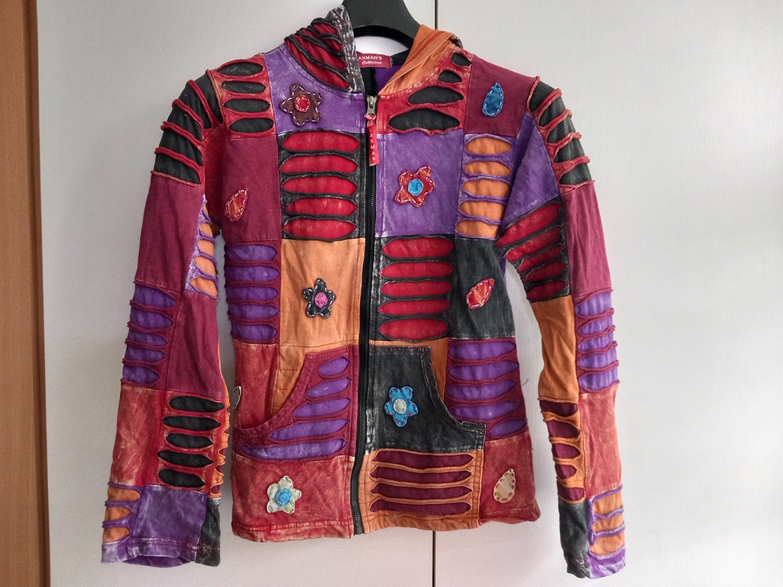 Laxman Katoenen Hippie Vest maat S, Ophalen of Verzenden, Zo goed als nieuw, Maat 38/40 (M), Blauw