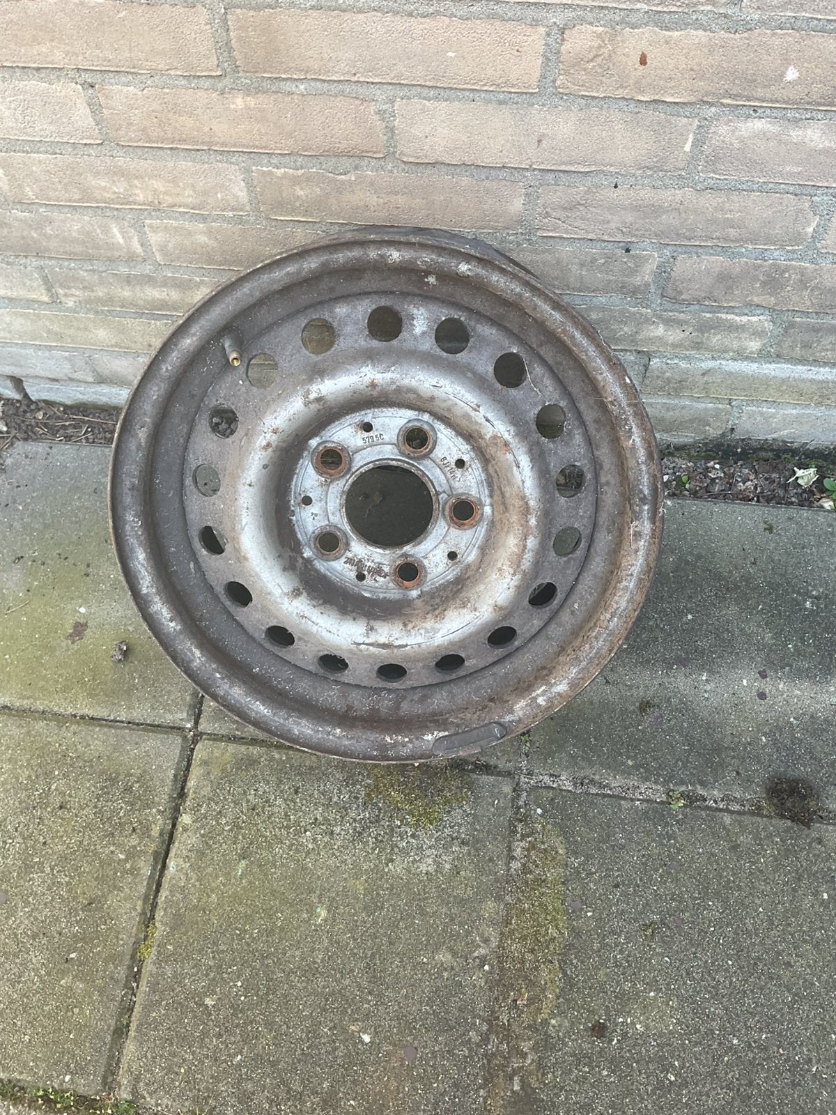 Stalen velgen mercedes 4x  W108/W109/W111/W116/W114/W123.., Ophalen, Gebruikt