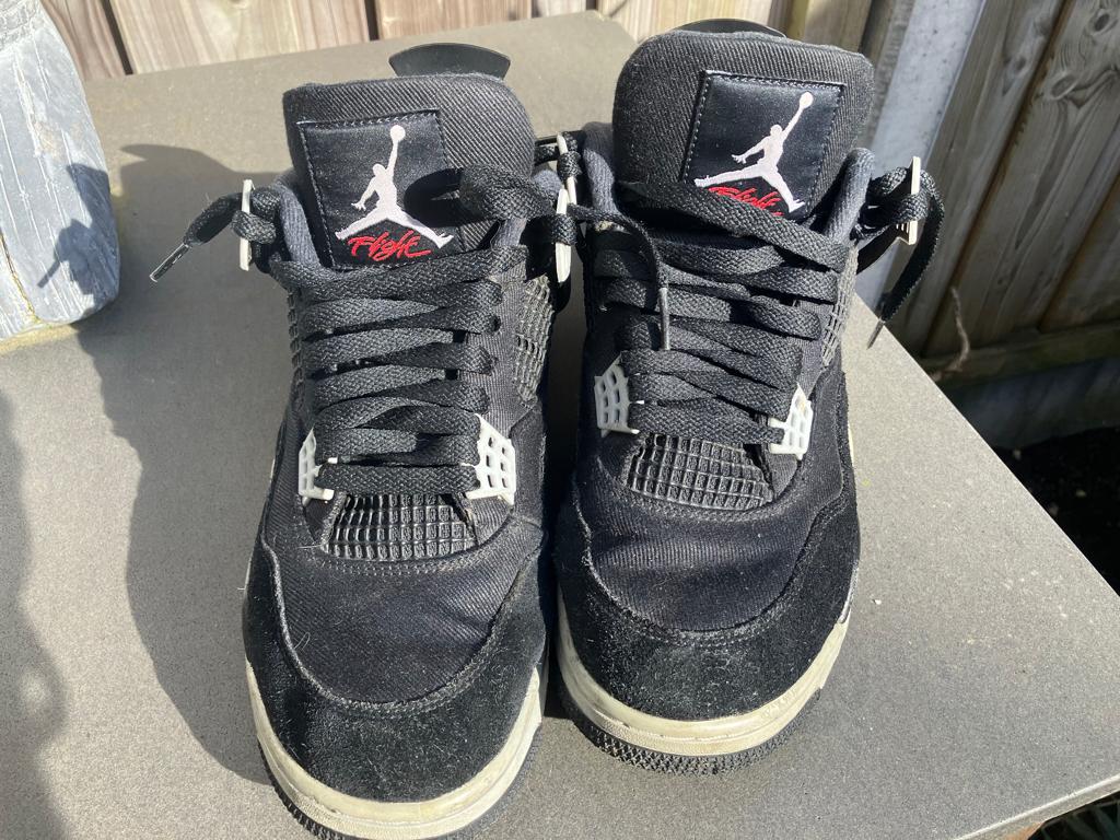 Air Jordan 4 Retro SE Black Canvas. maat 44, Kleding | Heren, Schoenen, Zwart, Nike, Ophalen of Verzenden, Sneakers of Gympen
