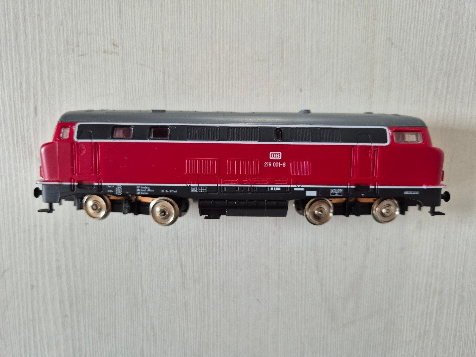 Mooie Mehano H0 BR216 DB dieselloc 3932, Ophalen of Verzenden, Zo goed als nieuw, Locomotief