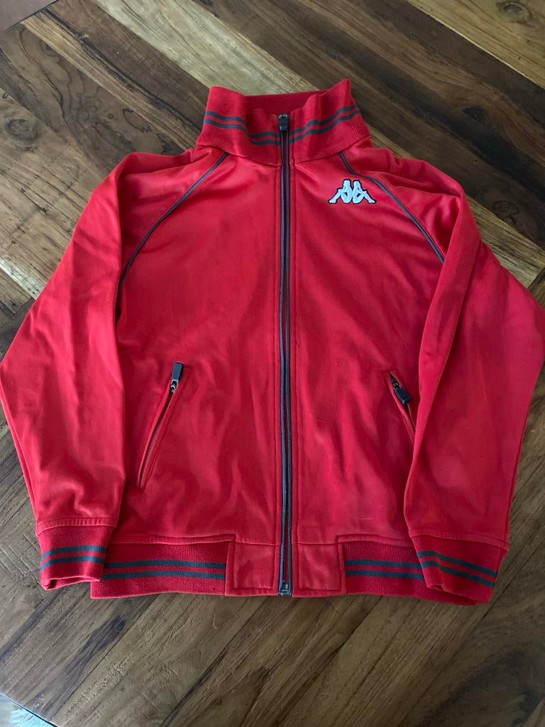 Kappa Trainingsjack Rood Maat 128cm, Ophalen of Verzenden, Gebruikt, Jongen of Meisje