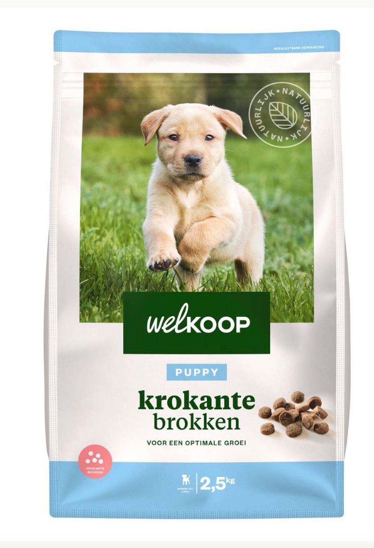 Welkoop krokante brokken puppy 2,5 kg, Dieren en Toebehoren, Dierenvoeding, Ophalen, Hond