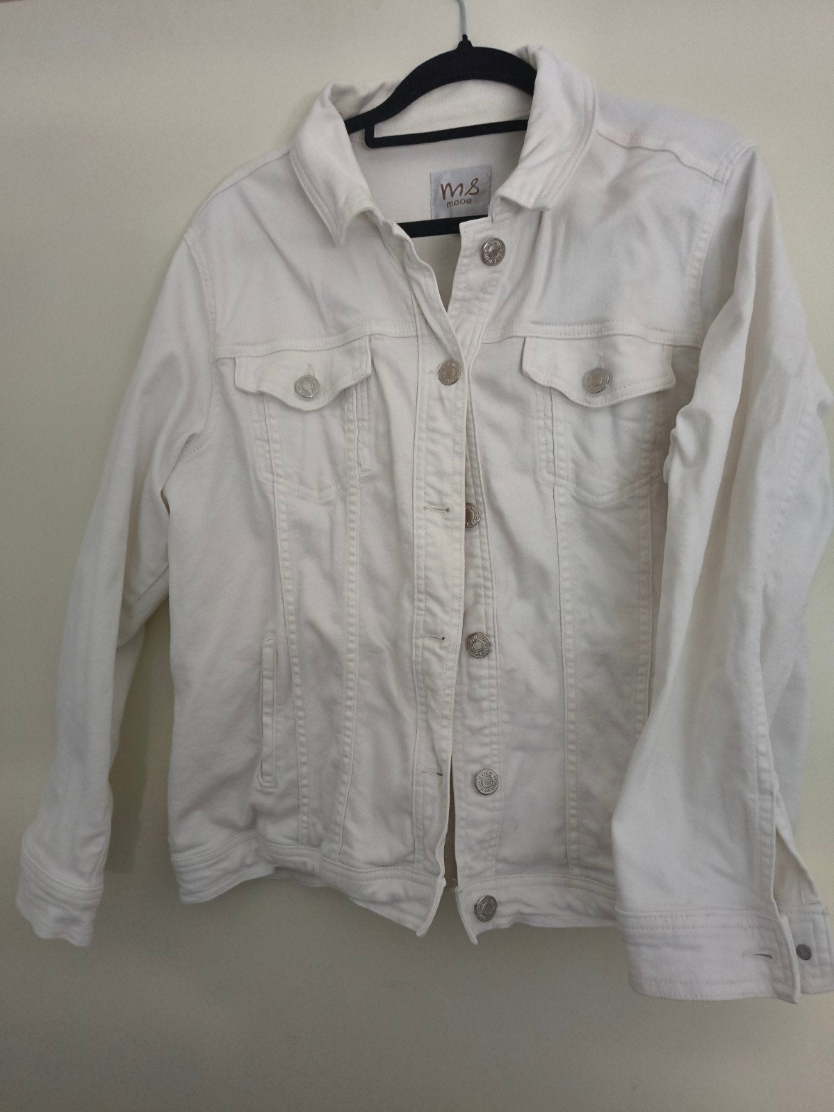 Wit spijkerjasje MS Mode maat 50, Kleding | Dames, Wit, Maat 46/48 (XL) of groter, Ophalen of Verzenden, MS Mode