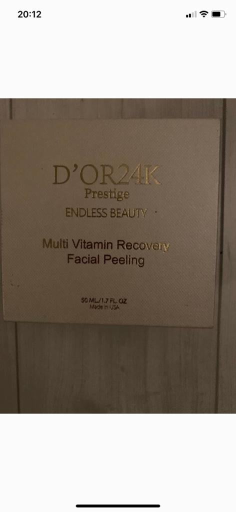 D'OR24K Multi Vitamin Recovery Facial Peeling, Ophalen of Verzenden, Nieuw, Gehele gezicht, Verzorging