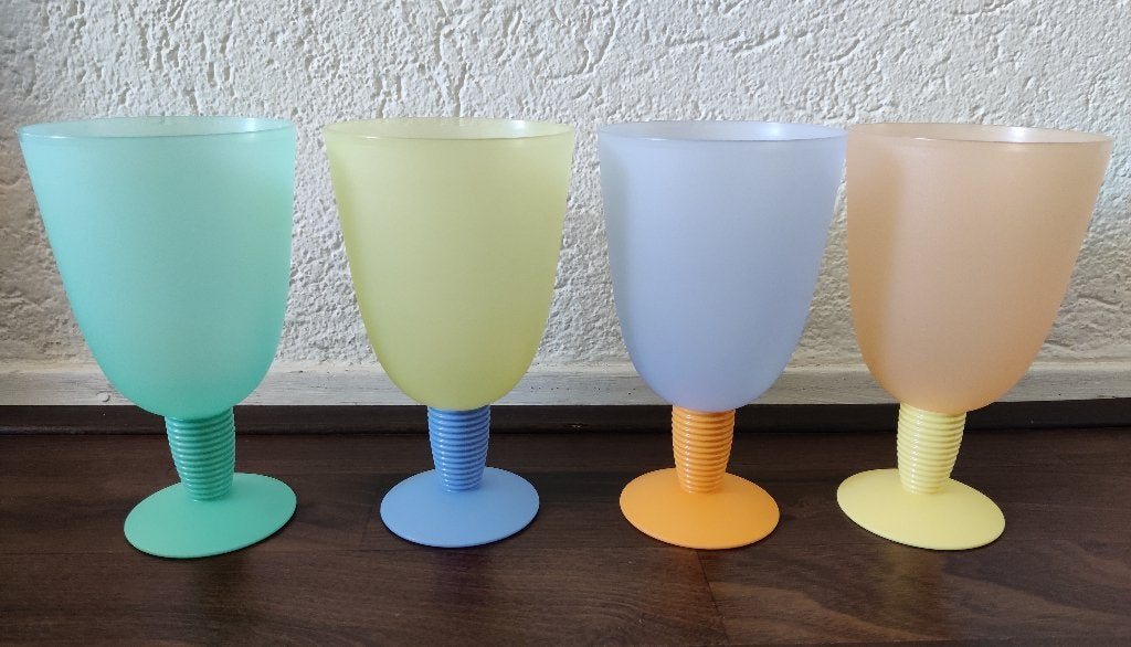 Tupperware ijscoupes 4 stuks, Kunststof, Overige merken, Overige typen, Ophalen of Verzenden