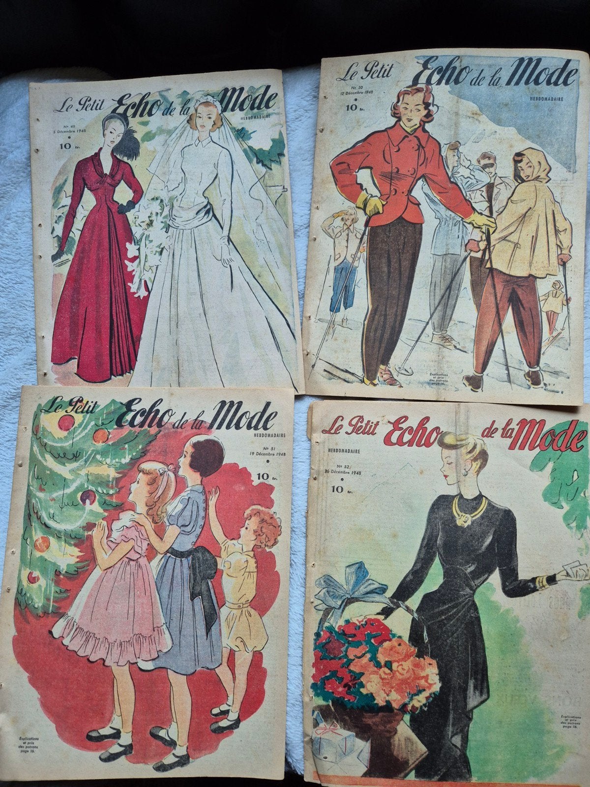 Le Petit Echo de la Mode - December 1948, Ophalen of Verzenden, Gelezen, Damesbladen