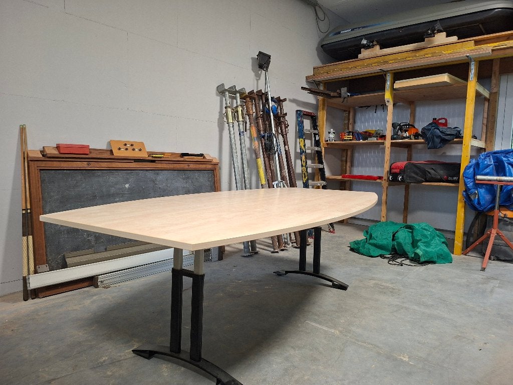 vergadertafel, Ophalen, Overige houtsoorten, Gebruikt, 100 tot 150 cm