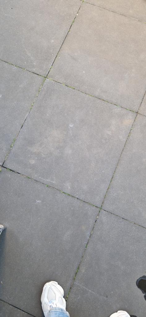 41 antraciet betontegels 60x60x4cm, Tuin en Terras, Ophalen, Gebruikt, Beton, Terrastegels