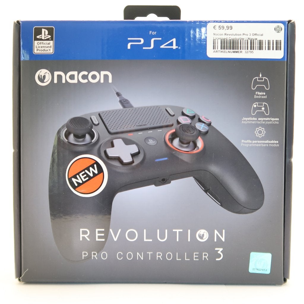 Nacon Revolution Pro 3 Official Licensed Controller | Nieuw, Nacon, Zo goed als nieuw, Support@nacon.com, Nacon
396-466 Rue de Paris
92700 Colombes
France