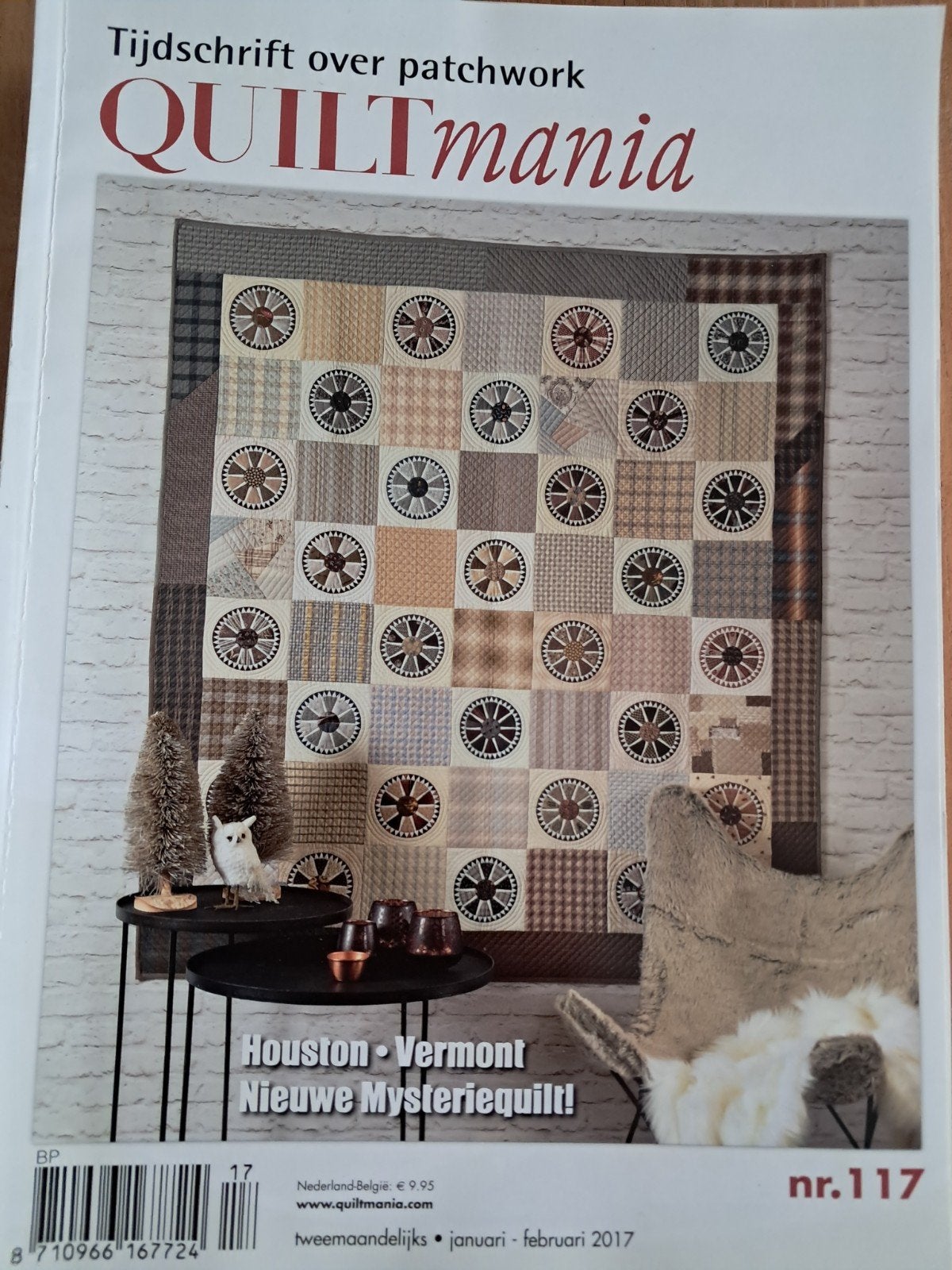 5 Quiltmania tijdschriften uit 2017 - Patchwork & Quilten, Boeken, Gelezen, Ophalen of Verzenden, Quiltmania, Borduren en Naaien