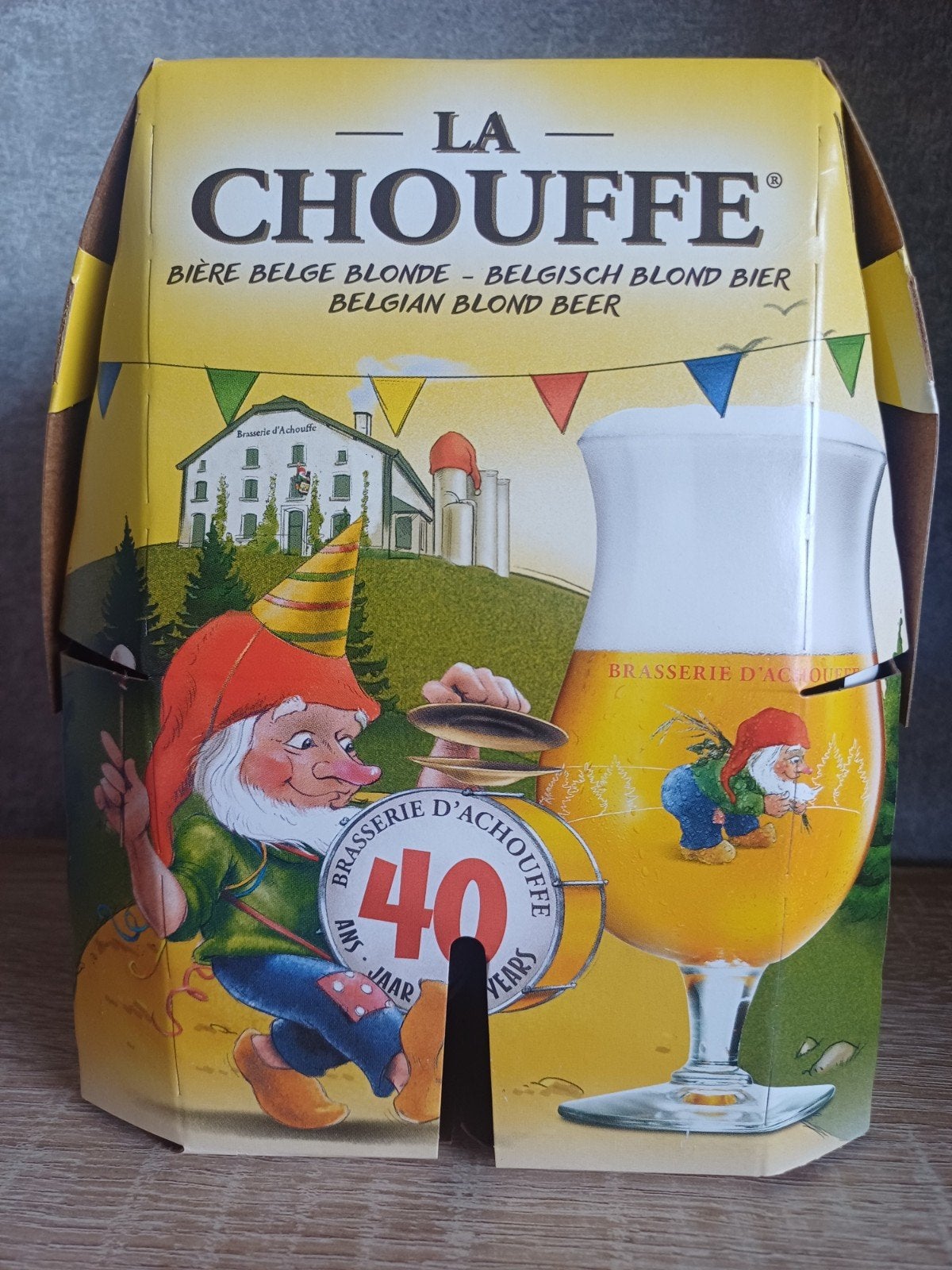 La Chouffe 4-pack 40-jarig jubileum, Ophalen of Verzenden, Nieuw, Flesje(s), Overige merken