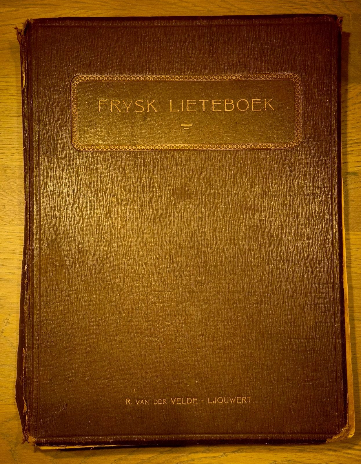 Ankiek 'Frysk Lieteboek' - R van der Velde - 1914 3de druk, Boeken, Ophalen of Verzenden, Gelezen, R van der Velde
