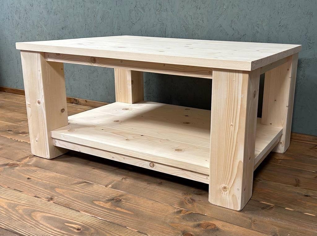 Salontafel van steigerhout - Showroommodel, 100 tot 150 cm, Overige houtsoorten, 50 tot 100 cm, Ophalen of Verzenden