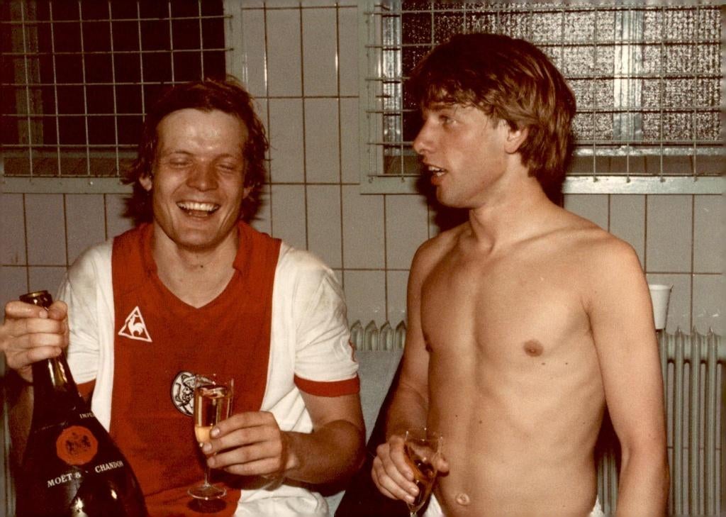 AJAX Sören Lerby en Jesper Olsen, Verzamelen, Verzenden, Zo goed als nieuw, Ajax, Spelerskaart