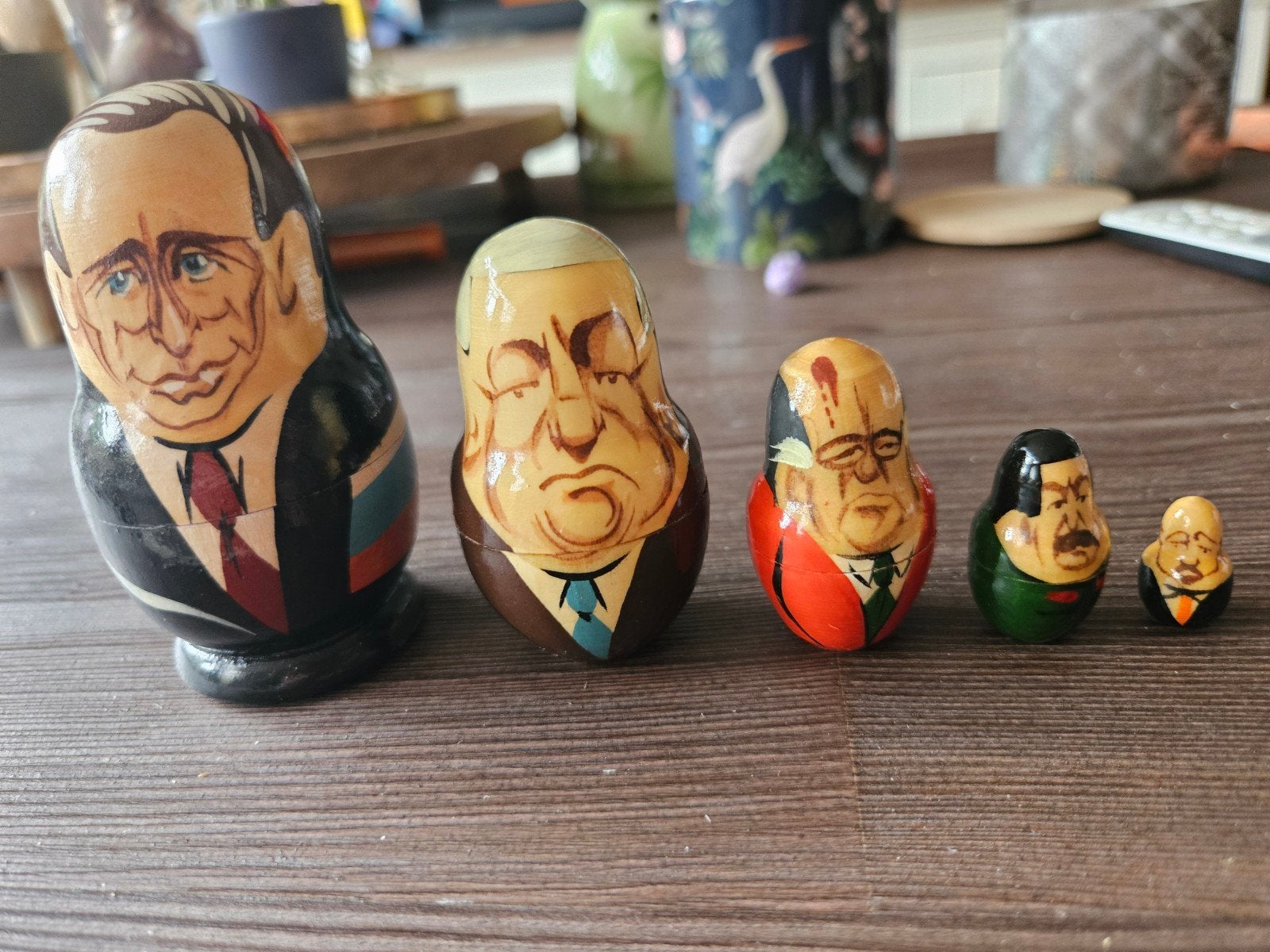 Russische Matroesjka Poppen - Politieke Leiders Set, Ophalen of Verzenden, Gebruikt