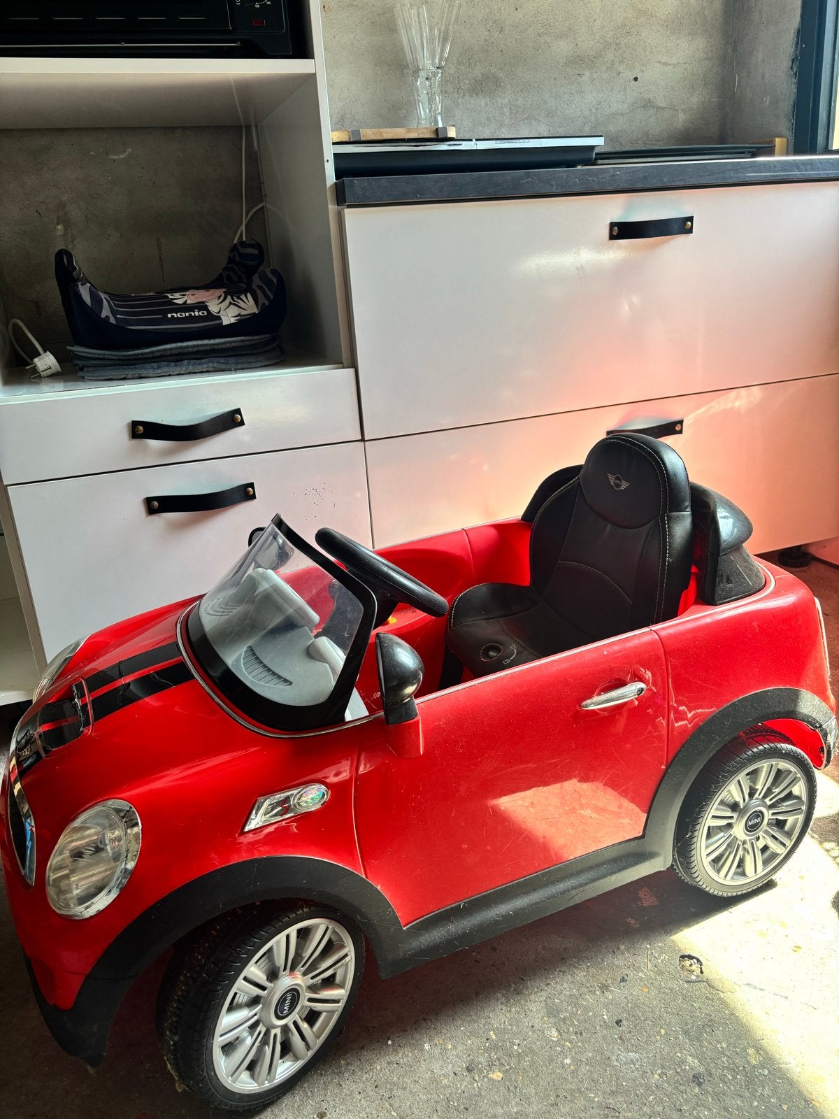 Mini Cooper elektrische kinderauto, Kinderen en Baby's, Ophalen, Gebruikt