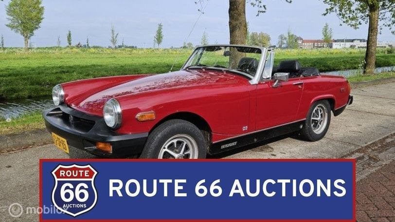 MG Midget | 1978 | Route 66 Auctions, Auto's, Oldtimers, Overige carrosserieën, Zwart, Bedrijf, Handgeschakeld