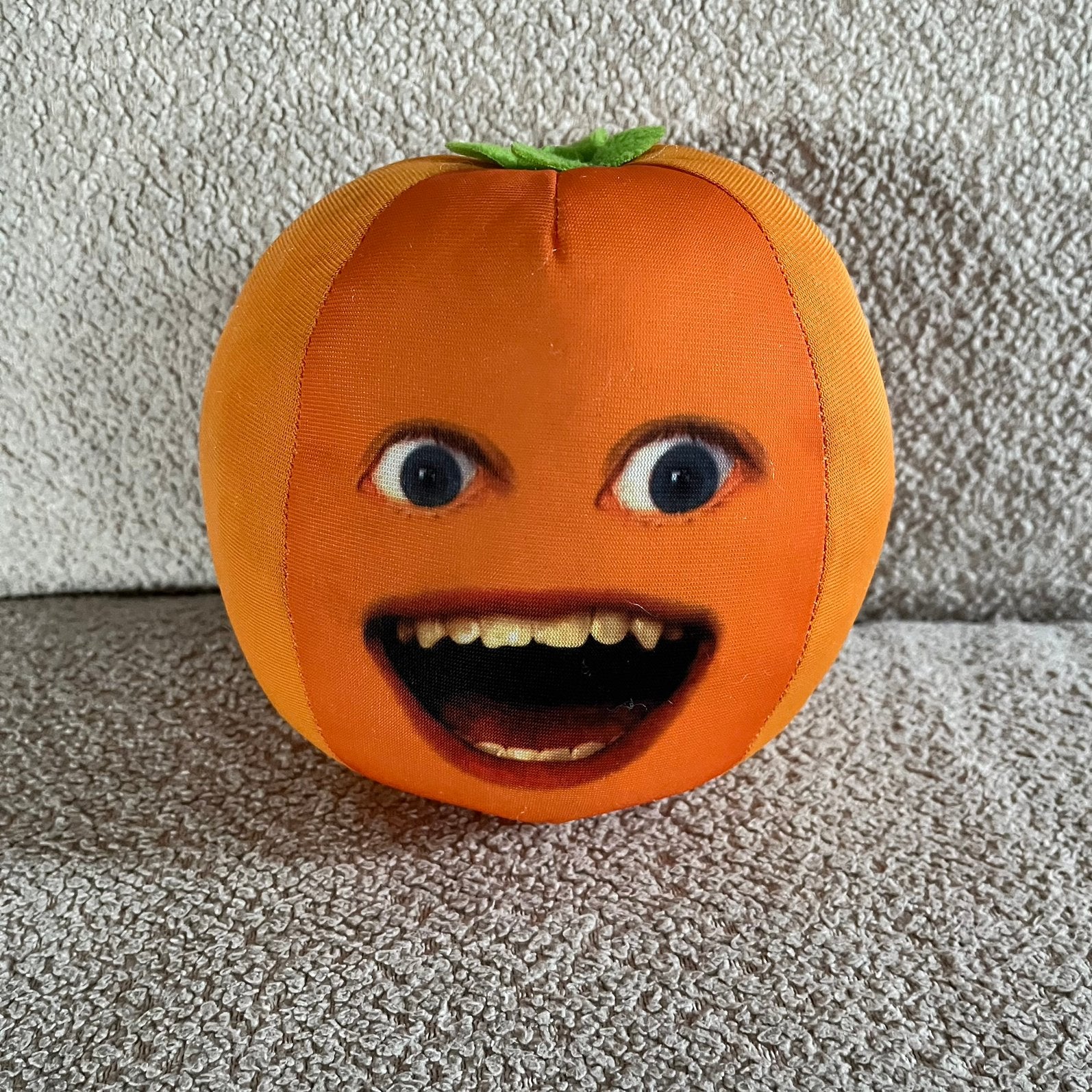 Zeldzame Grote Annoying Orange Pratende Knuffel (WERKEND!), Kinderen en Baby's, Oranje, Overige karakters, Overige typen, Ophalen of Verzenden
