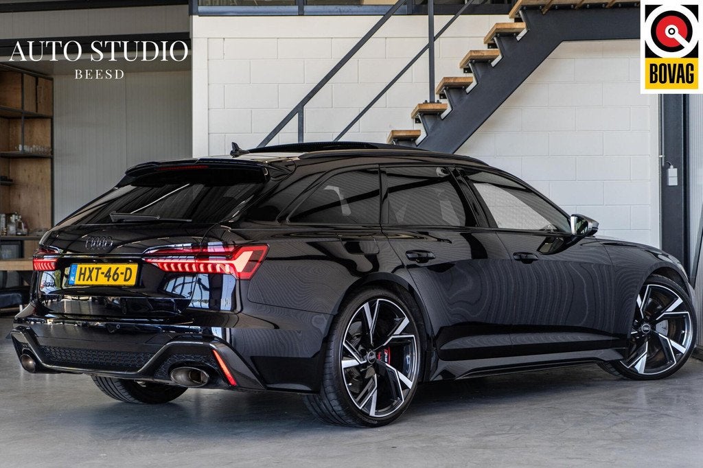 Audi RS6 Avant TFSI quattro | Pano | B&O | Carbon | BTW | Au, Auto's, Audi, Met garantie (alle), 600 pk, Leder, Vierwielaandrijving