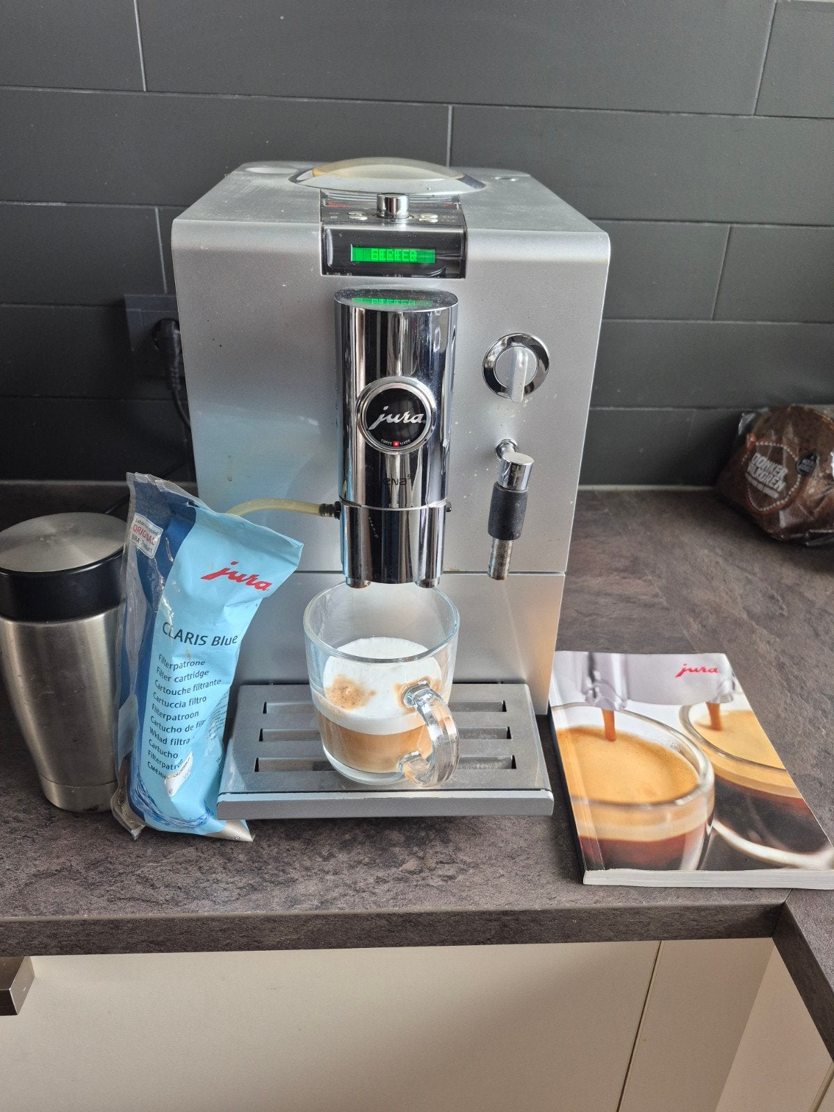 Jura Ena 9 koffiemachine, Ophalen, Gebruikt, 10 kopjes of meer, Koffiemachine