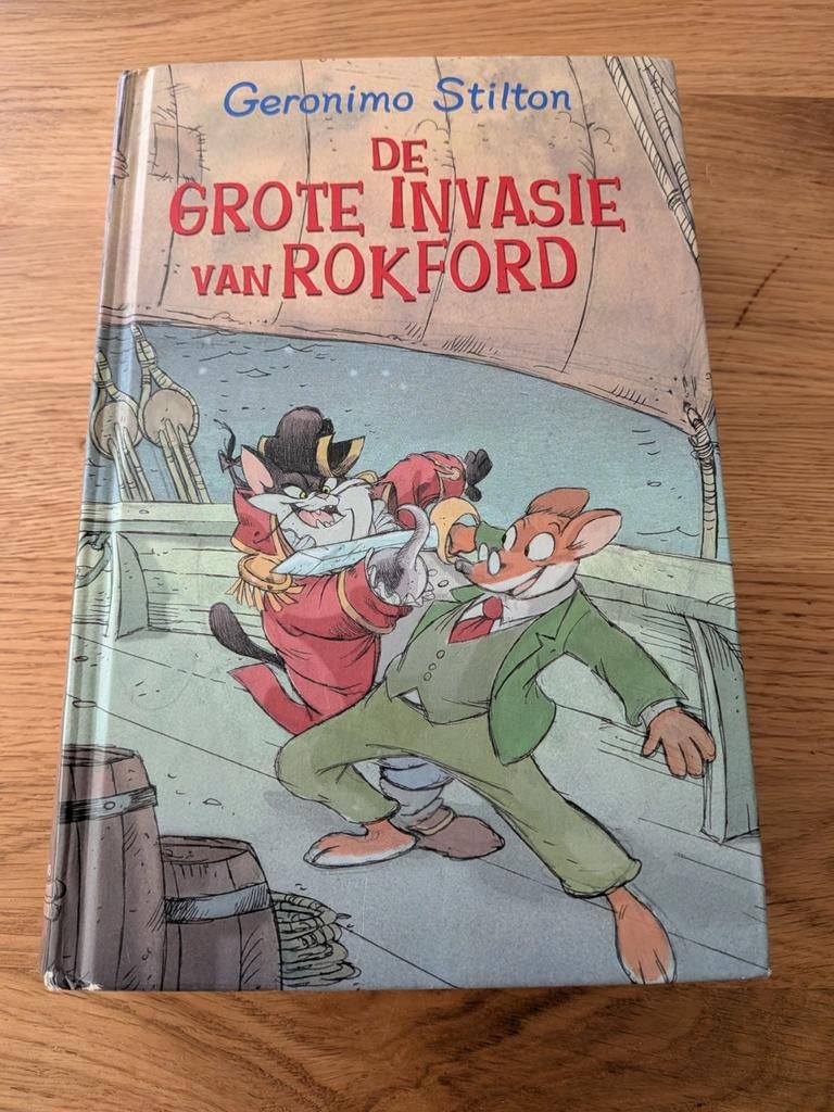 Geronimo Stilton - De Grote Invasie van Rokford, Ophalen of Verzenden, Zo goed als nieuw, Geronimo Stilton, Fictie algemeen