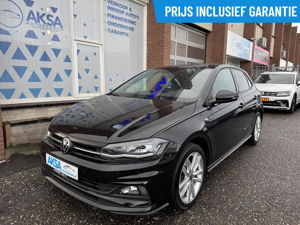 Volkswagen Polo 1.0 TSI 110pk R-Line DSG ACC Virtuele Cockpi, Gebruikt, Euro 6, Automatische klimaatregeling, Zwart