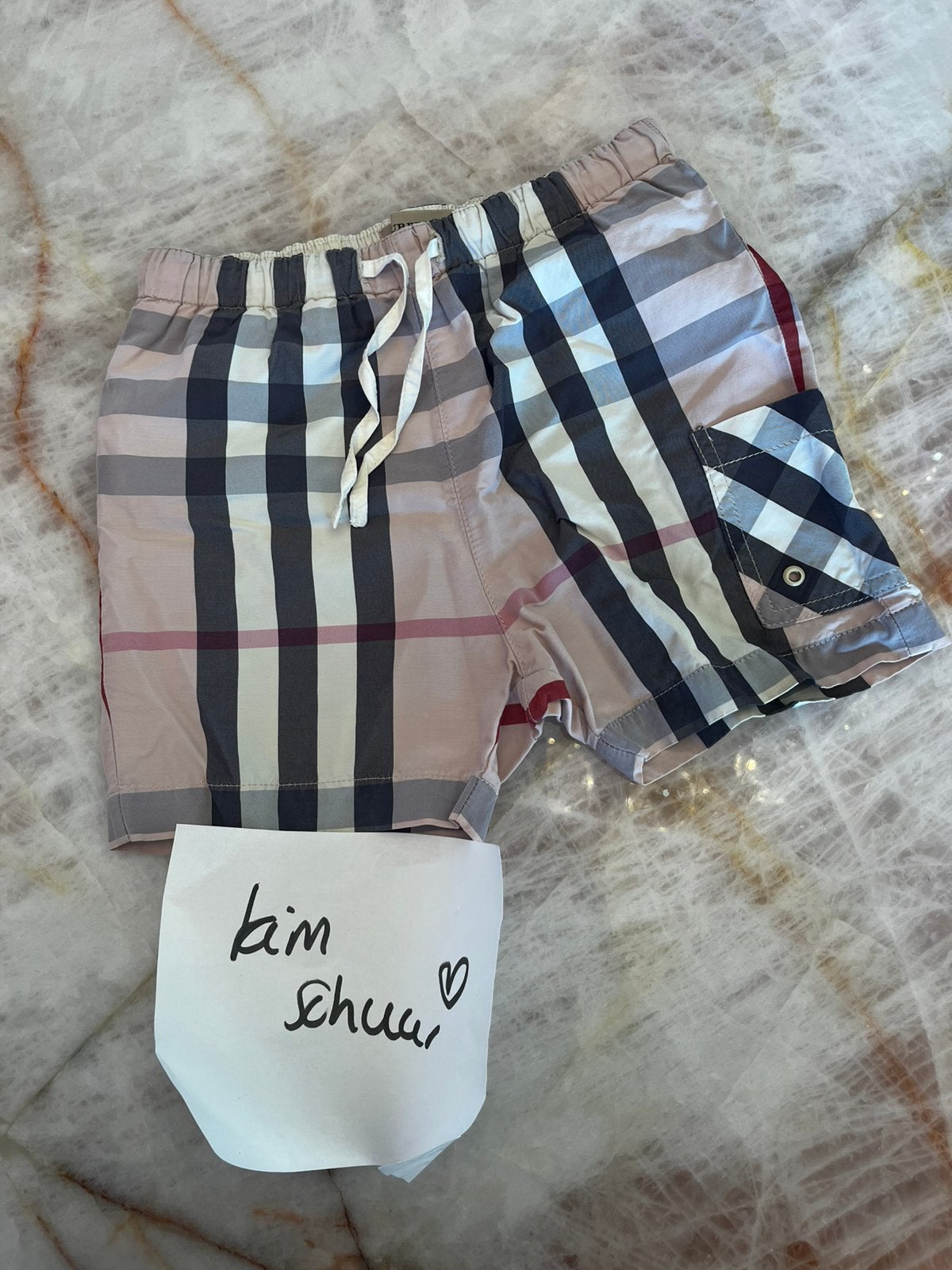 Originele zwembroek burberry 86, Kinderen en Baby's, Ophalen of Verzenden, Zo goed als nieuw, Jongetje, Broekje