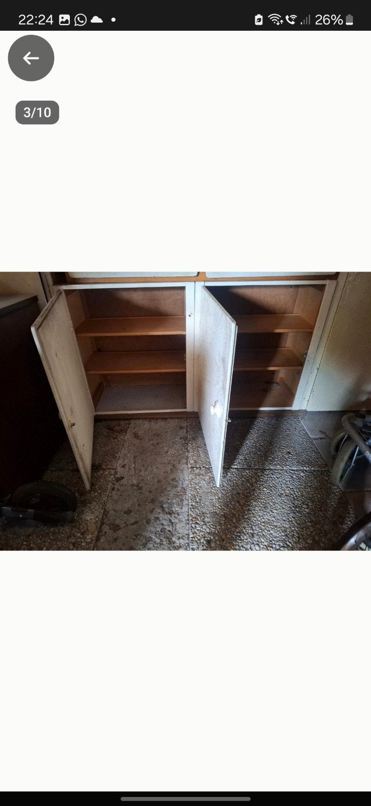 Gratis,  2 vintage Bruynzeel kasten - 57x30x64 cm, Ophalen, Vintage, 50 tot 100 cm, Minder dan 100 cm