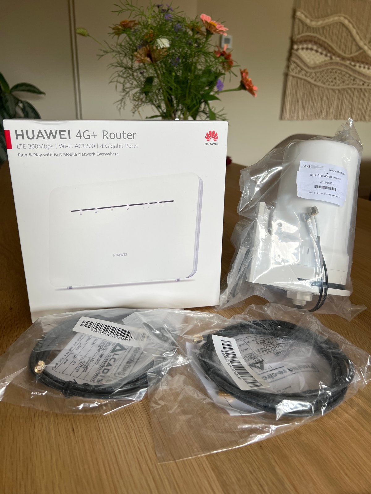 4G+ Mobiel Internet Set: Huawei Router, 4G/5G Antenne, Kabel, Ophalen of Verzenden, Nieuw