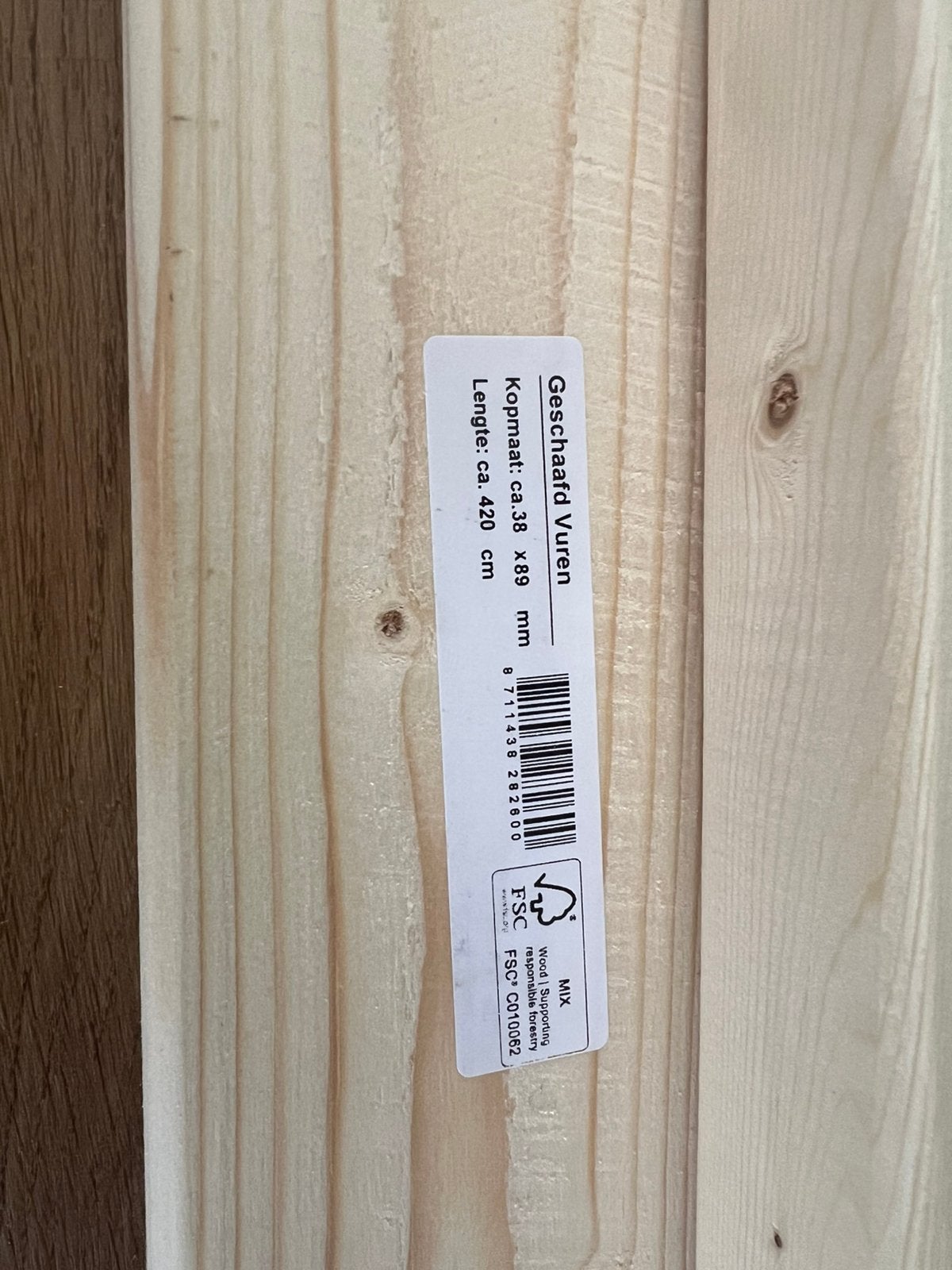 6 palen van geschaafd vuren, lengte: 4.20 meter, Ophalen, Overige materialen, Overige typen, Zo goed als nieuw