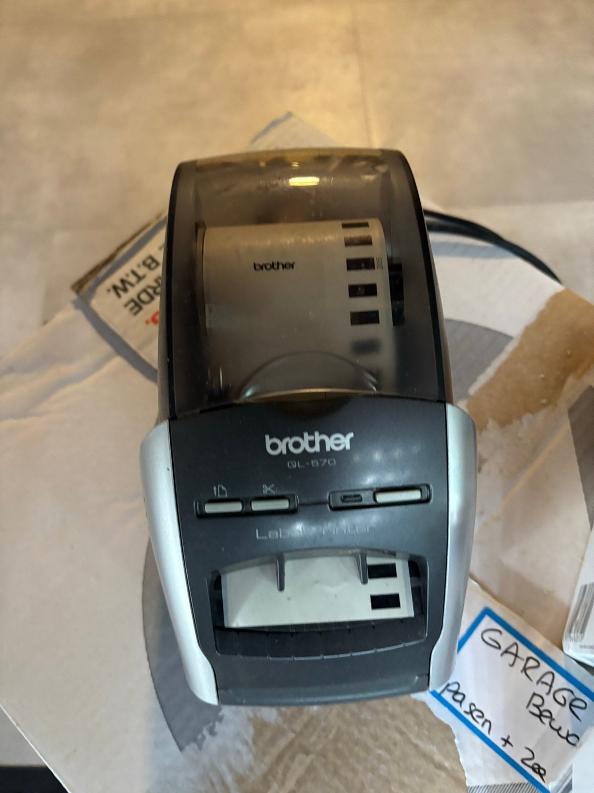 Brother QL-570 Labelprinter met extra labels, Ophalen of Verzenden, Gebruikt, Etiket