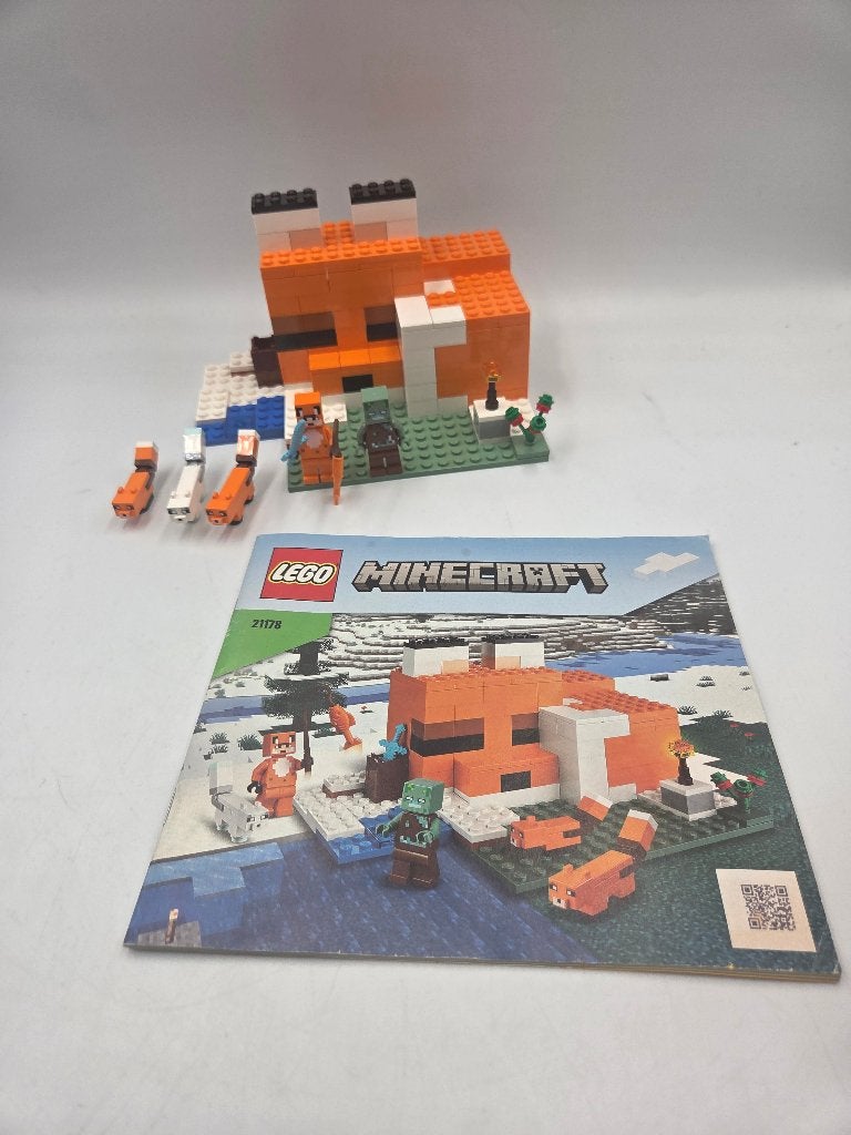 Lego Minecraft 21178 The Fox Lodge, Minecraft, Lego, Ophalen of Verzenden, Zo goed als nieuw
