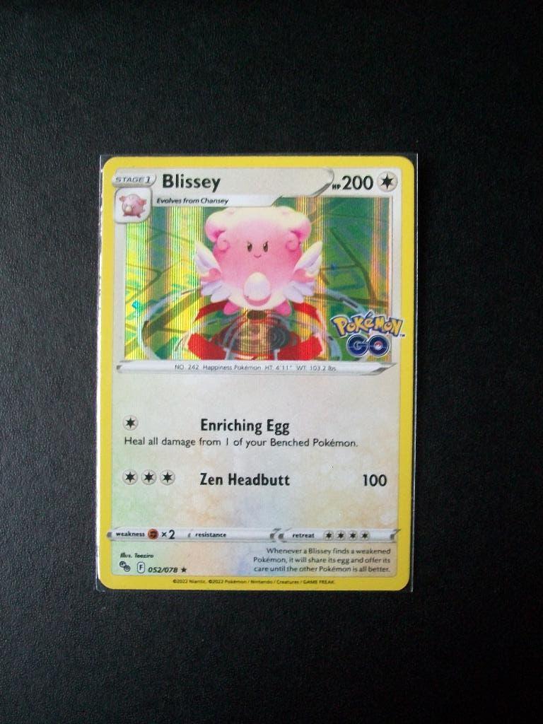 2226: Nieuwe Pokemon GO Kaart Holo Rare BLISSEY  (052/078), Verzenden, Nieuw, Losse kaart, Foil