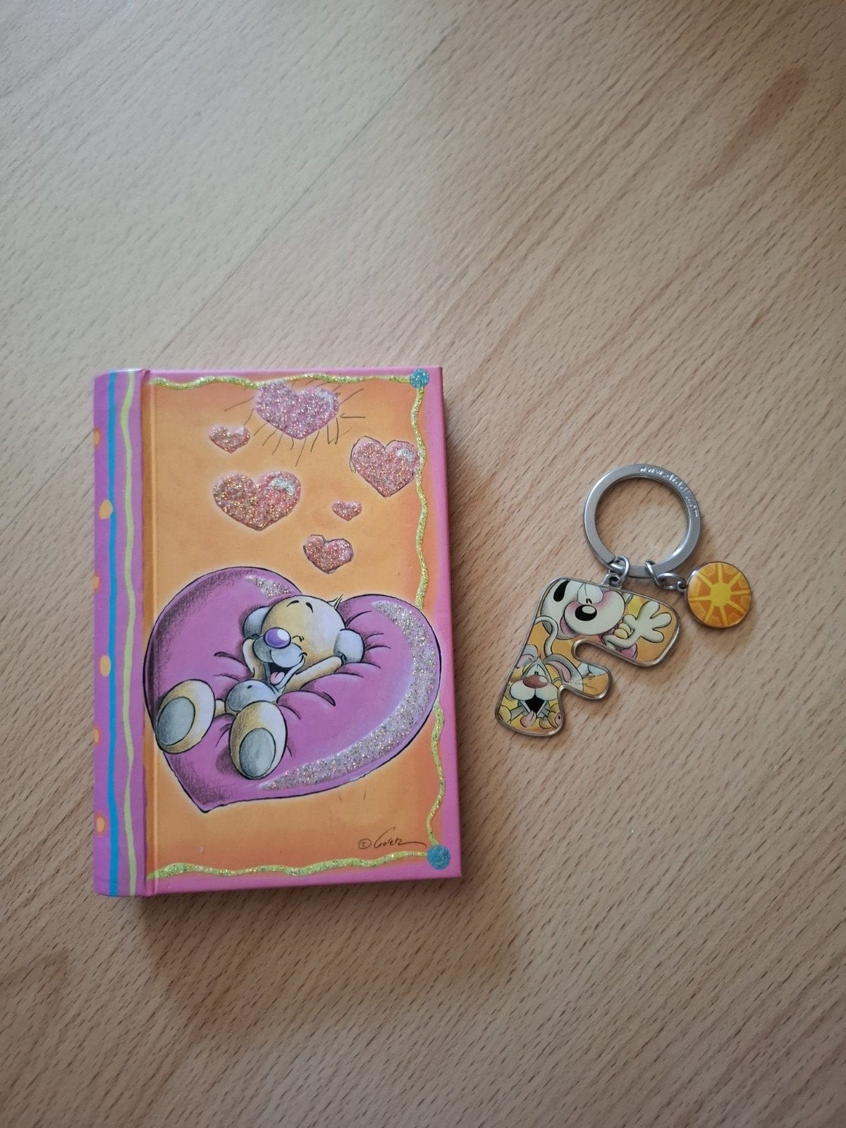 Diddl sleutelhanger en notitieboekje, Ophalen of Verzenden