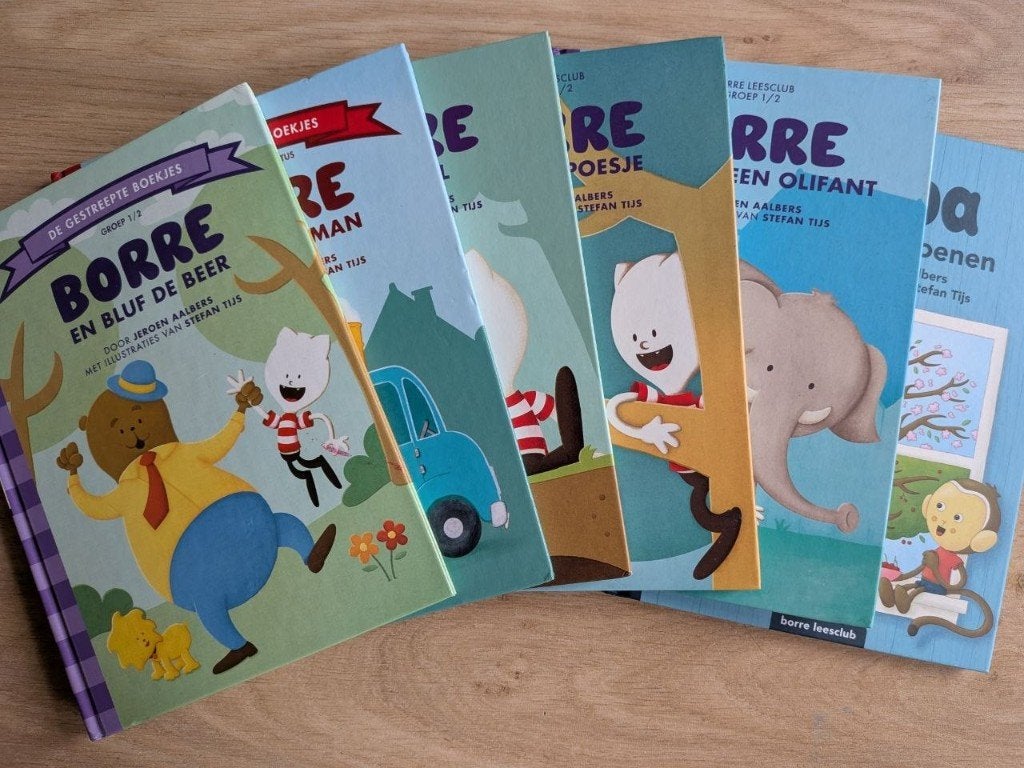 6x boekjes Borre | Kuba ( zgan / gebruikt ), Ophalen, Zo goed als nieuw, Jeroen Aalbers, Fictie algemeen