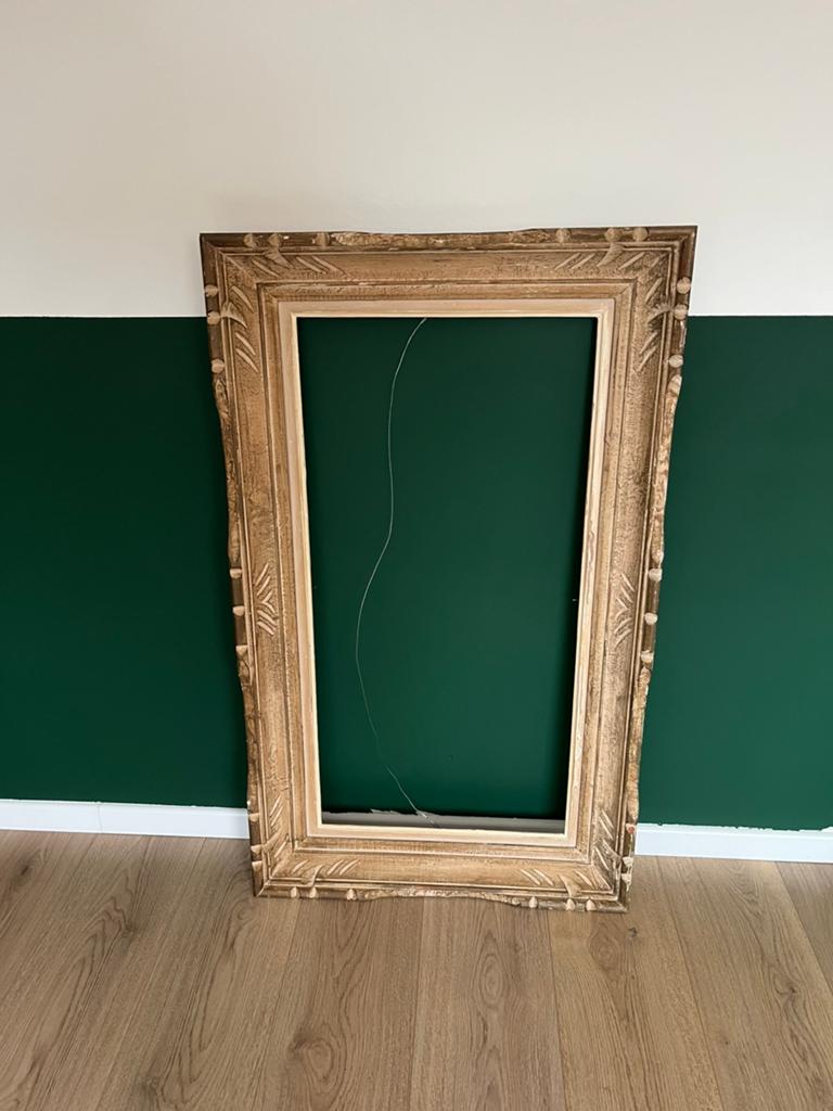 Prachtige houten lijst, Ophalen, Zo goed als nieuw, Hout, 75 tot 100 cm