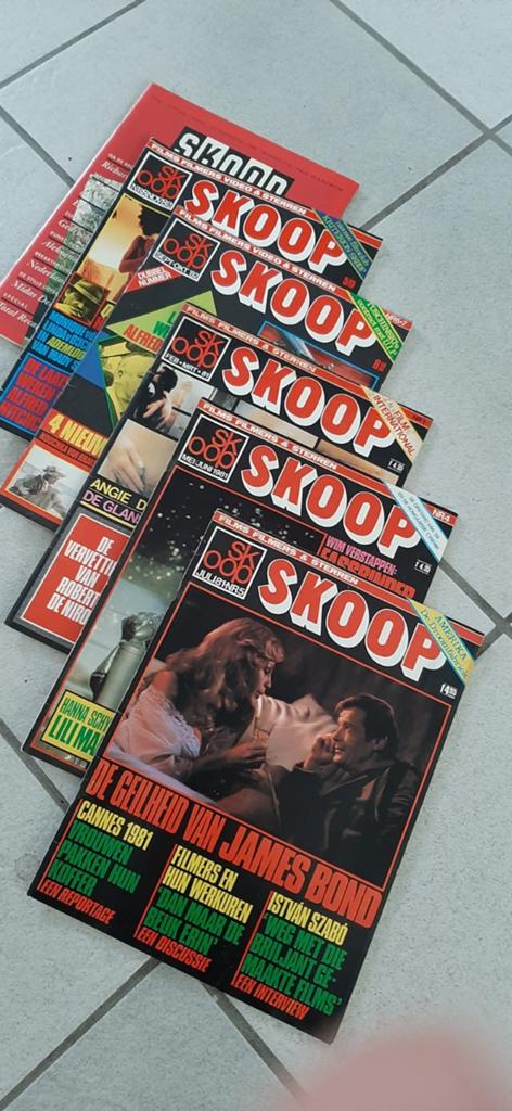Skoop Tijdschriften - Vintage Filmtijdschriften Jaren '80, Ophalen of Verzenden, Gelezen, Muziek, Film of Tv