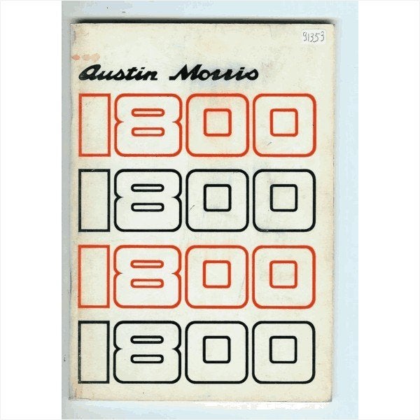 Austin Morris 1800 Instructieboekje 1973 #1 Engels, Ophalen of Verzenden
