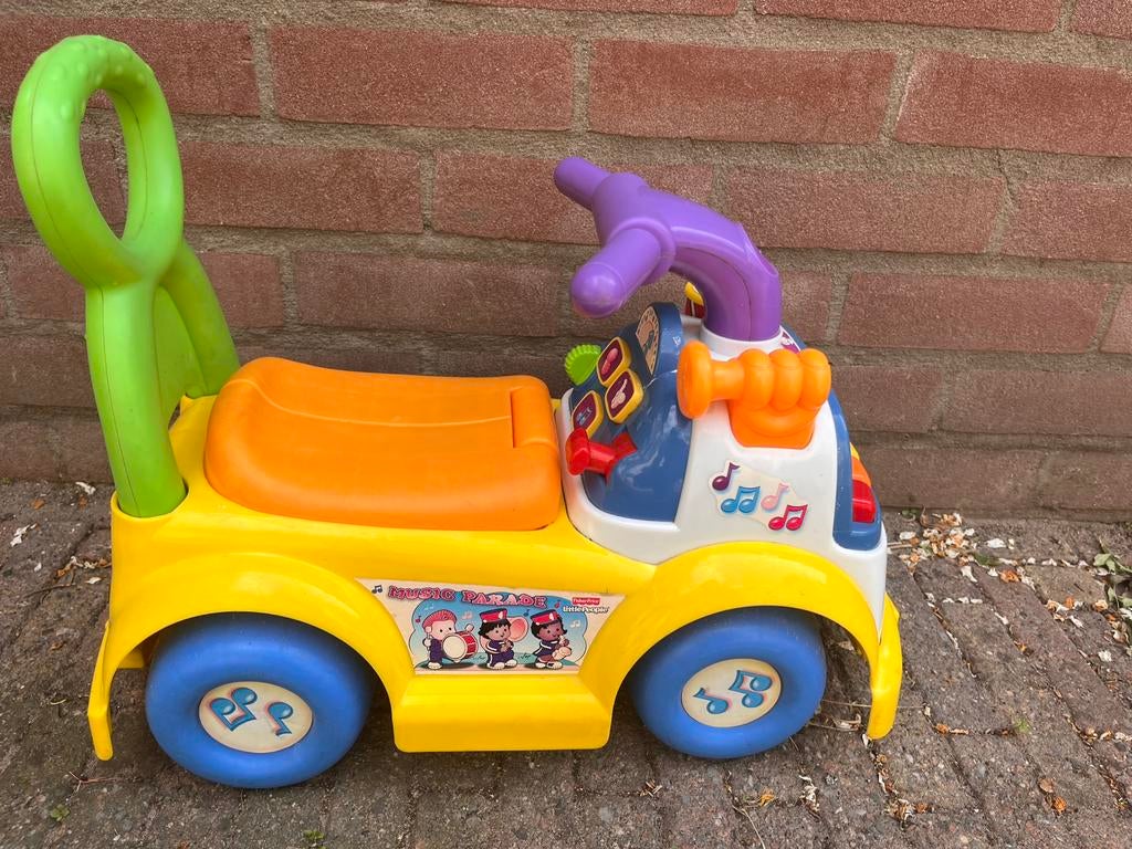 Fisher price vintage speelauto (met geluid), Ophalen, Zo goed als nieuw