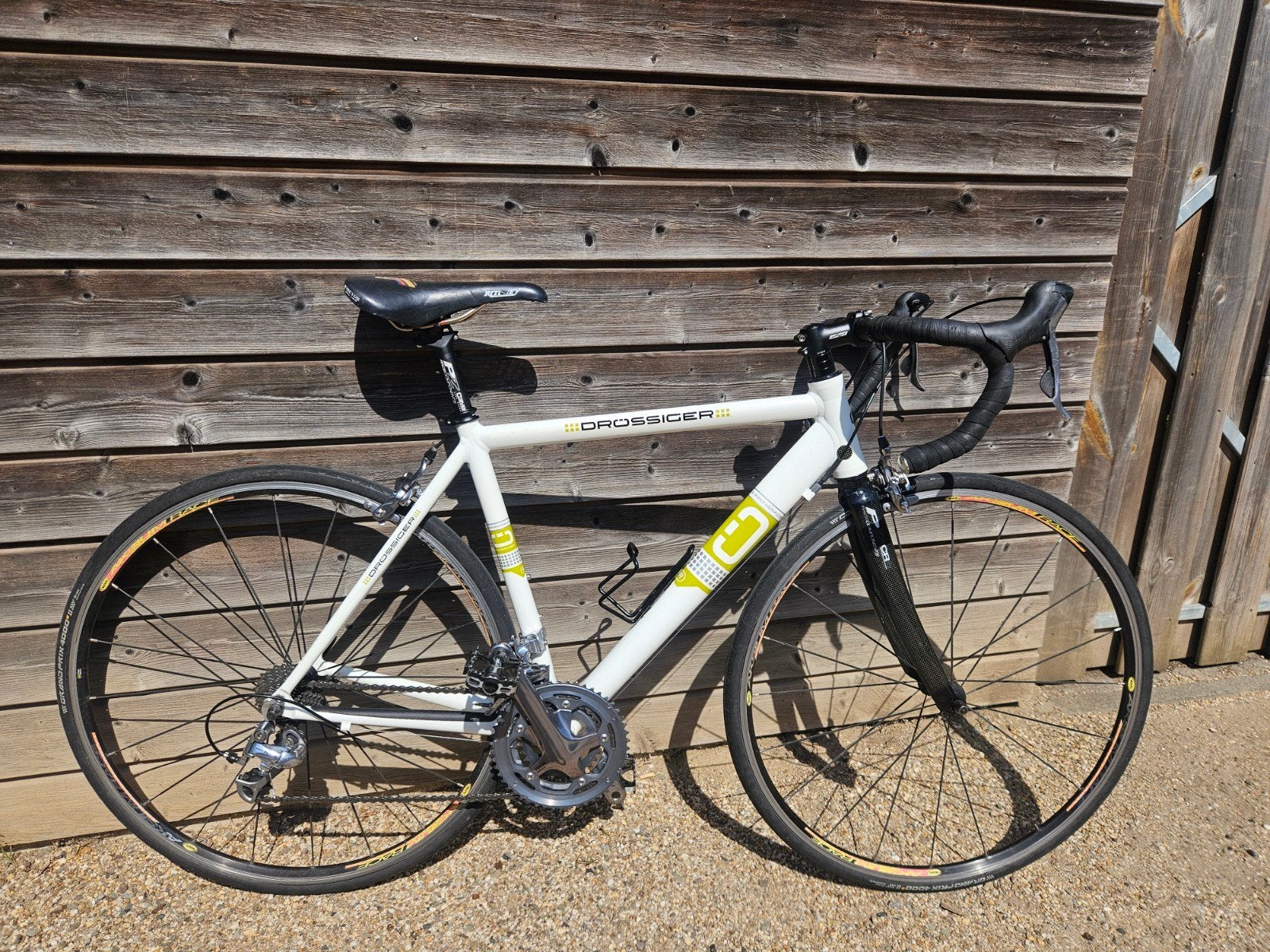 Drössiger racefiets - Wit, framemaat 54, Shimano 105, 28 inch, Gebruikt, Velgrem, Aluminium
