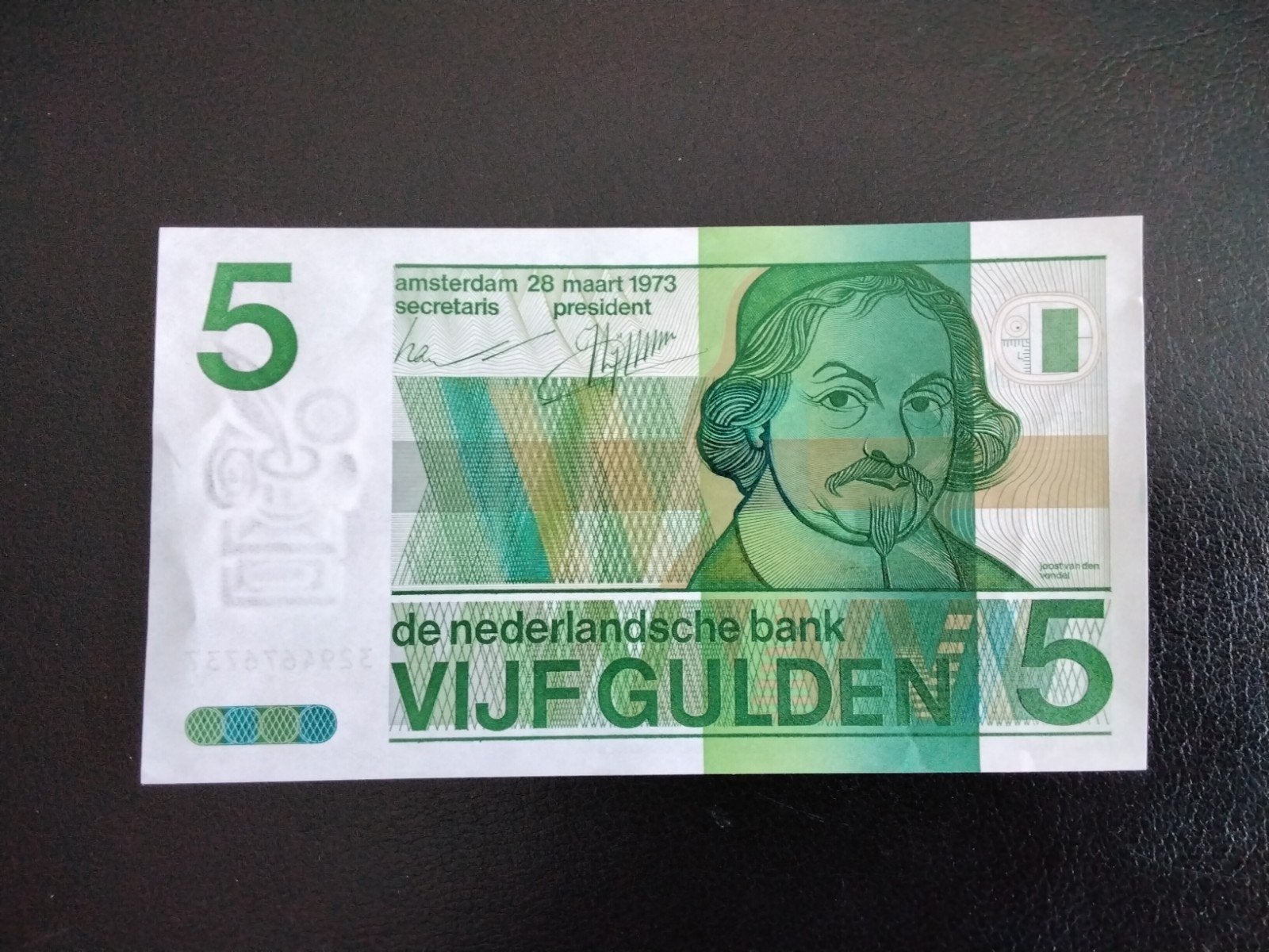 5 Gulden biljet! 1973 niet in omloop geweest, Postzegels en Munten, Verzenden, 5 gulden, Los biljet