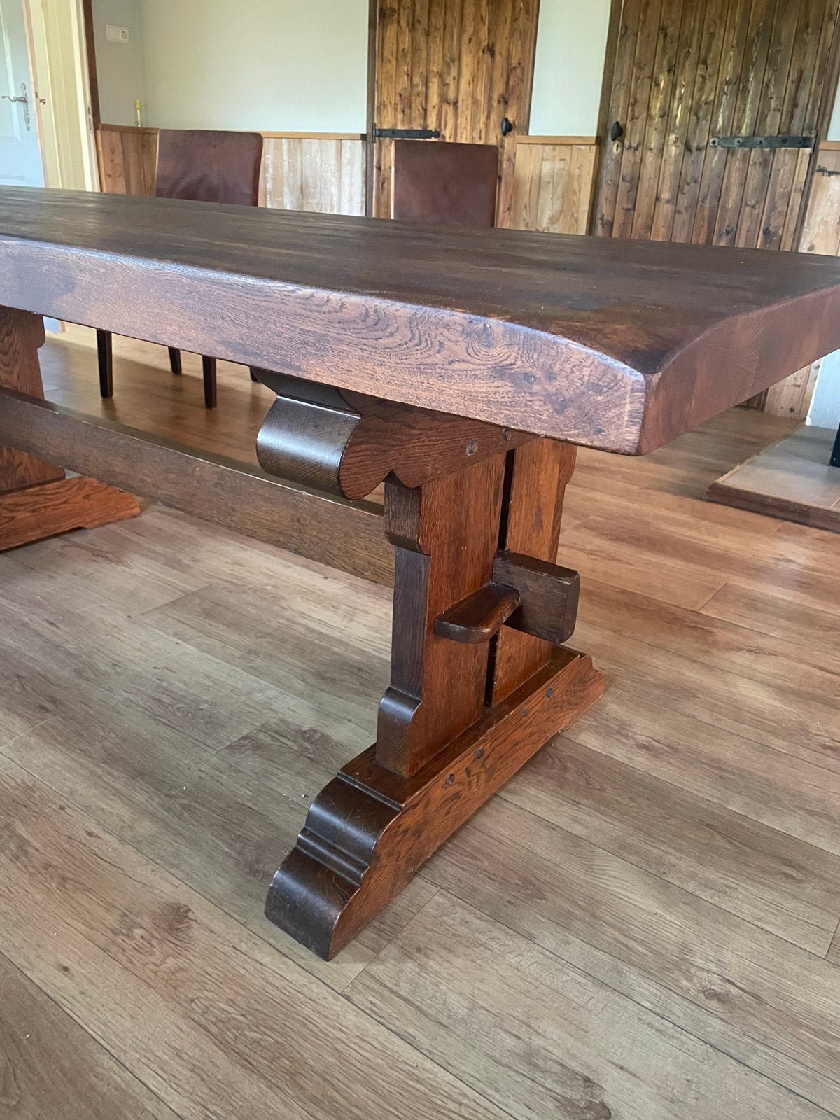 Robuuste Kloostertafel 200x83 cm - Massief Hout, Ophalen