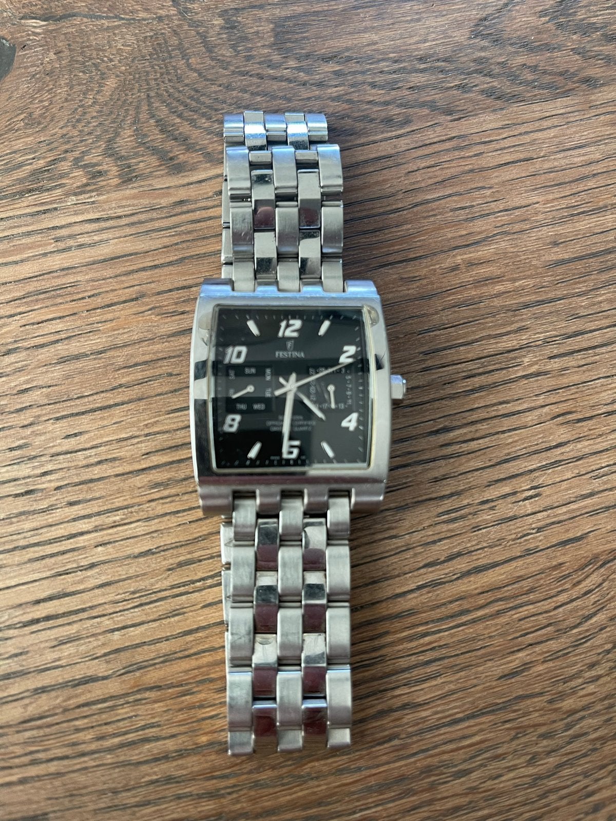 Festina Herenhorloge Staal - Stijlvol en Tijdloos, Overige merken, Gebruikt, Staal, Polshorloge