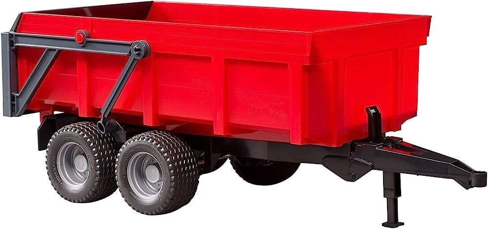 Bruder: 02211 Rode dubbelassige aanhangwagen, ., Nieuw, Ophalen of Verzenden, .