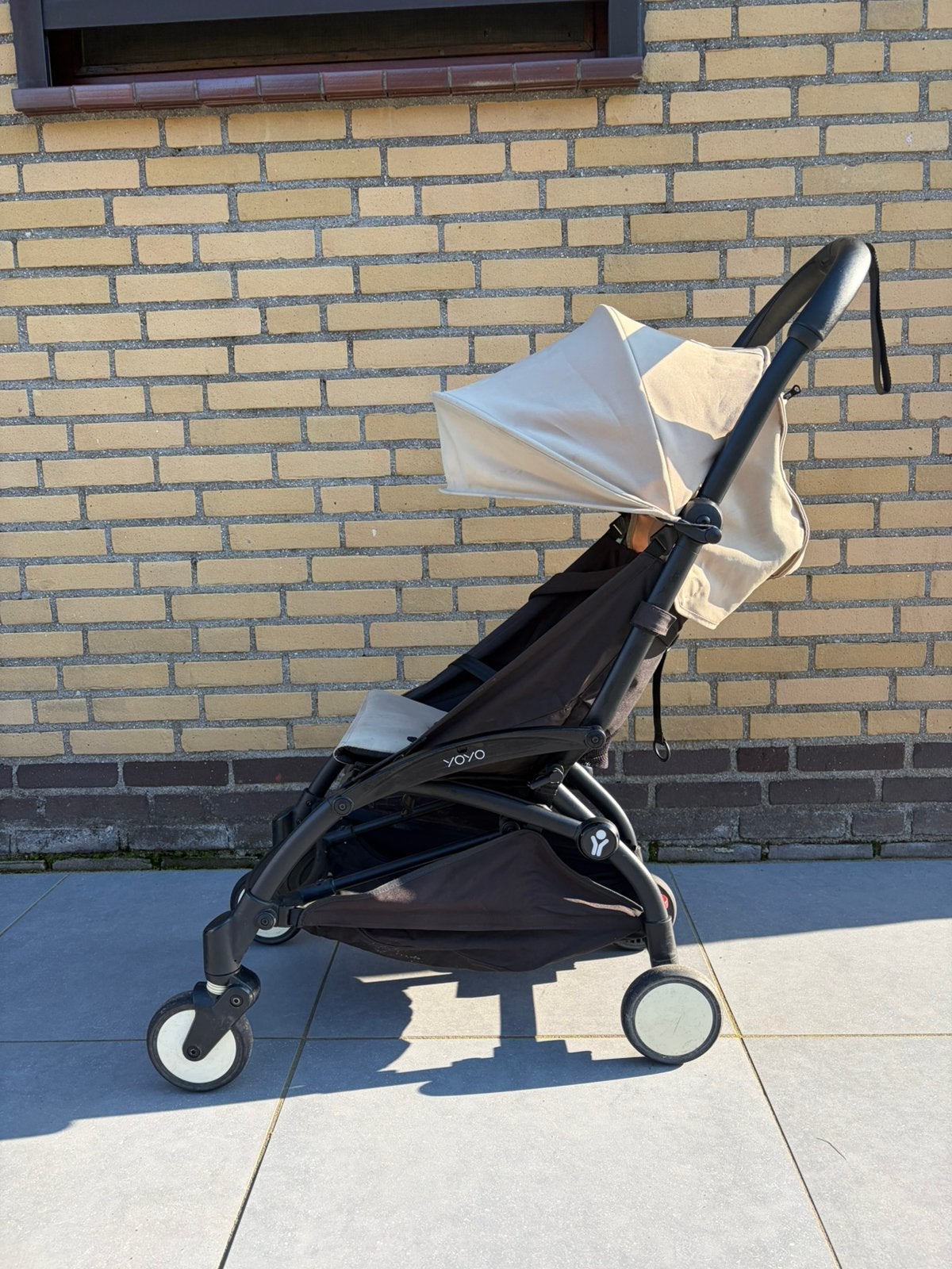 Babyzen yoyo zwart beige buggy kinderwagen, Ophalen, Gebruikt