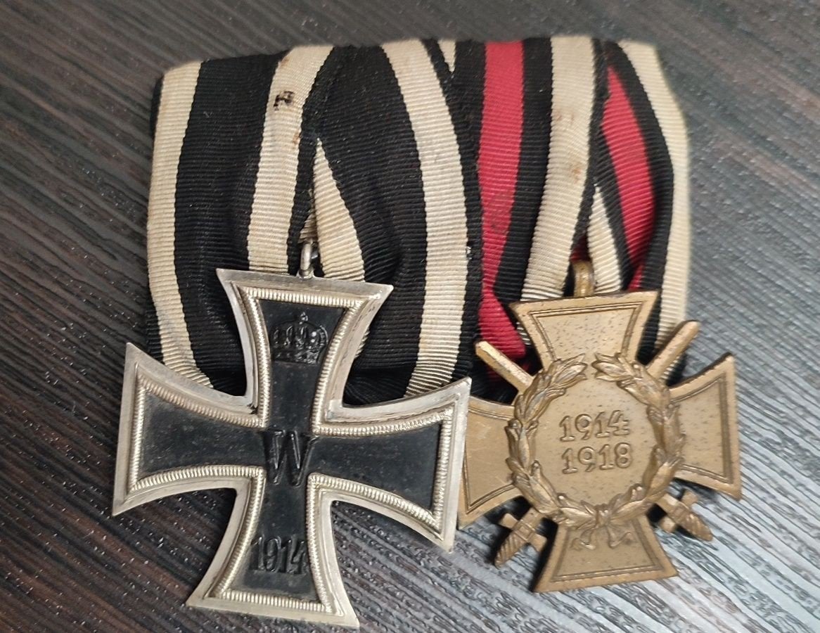 IJzeren Kruis 1914 en Eregedenkeken WO1, Verzamelen, Ophalen of Verzenden, Overige soorten, Duitsland, Lintje, Medaille of Wings